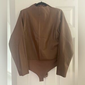 SKIMS Faux Leather Bodysuit 4X